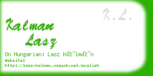 kalman lasz business card